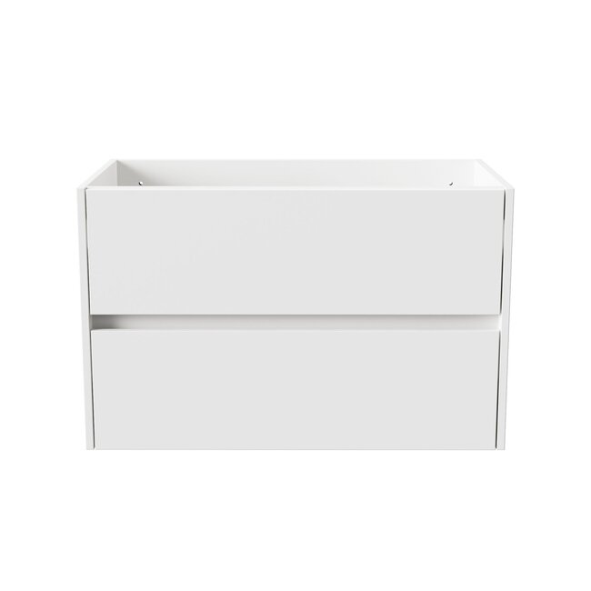 Badkamermeubel Hayat met Wastafel - 80 cm - Hoogglans Wit