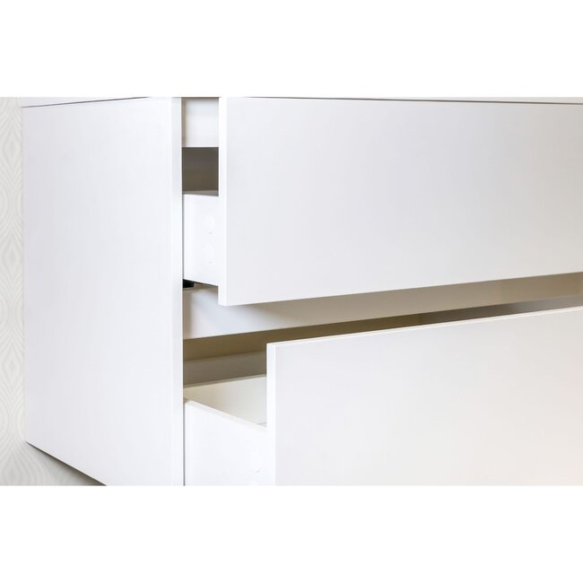 Aloni Hayat badkamermeubel 60 cm glans wit met wastafel