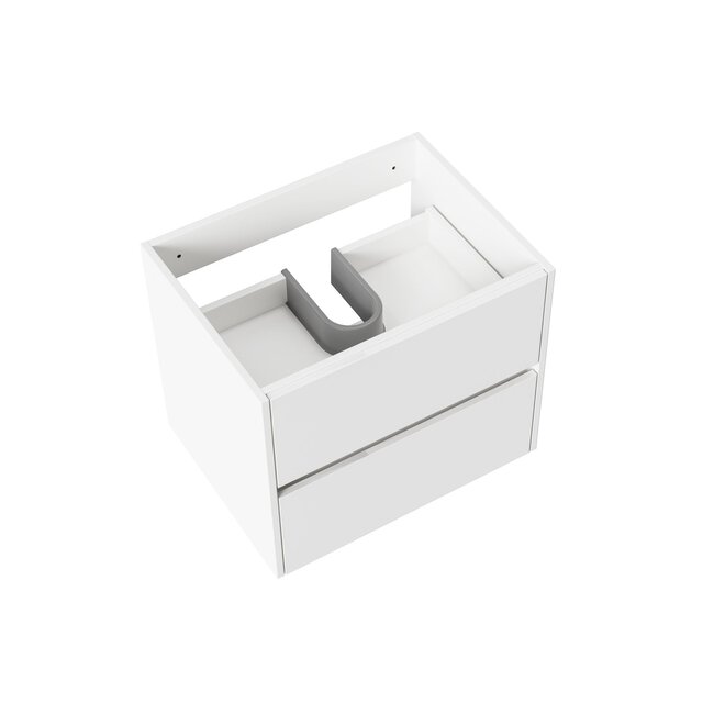 Aloni Hayat badkamermeubel 60 cm glans wit met wastafel