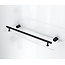 Complete douchecabine met draaideur - omkeerbaar - Mat zwart rookglas - 90x90x225cm