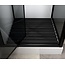 Complete douchecabine 90 x 90 x 225 cm met omkeerbare draaideur, rookglas met mat zwart profiel