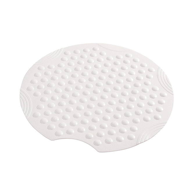 Douchemat Rond Antislip - 55 cm - Wit