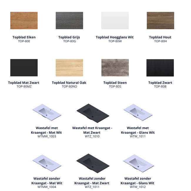 Onderkast Praag - 80 cm - Grijs