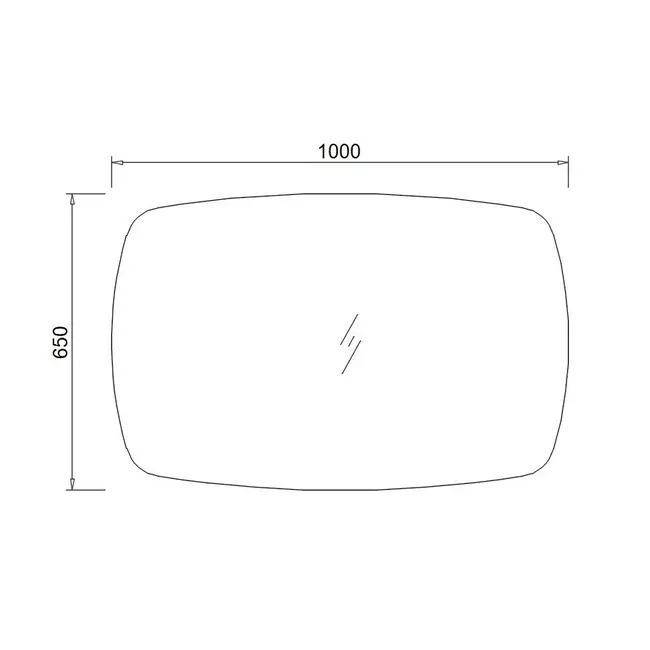 Spiegel met LED Verlichting (3 Kleuren & Dimbaar) en Verwarming - 100 cm Mat Zwart