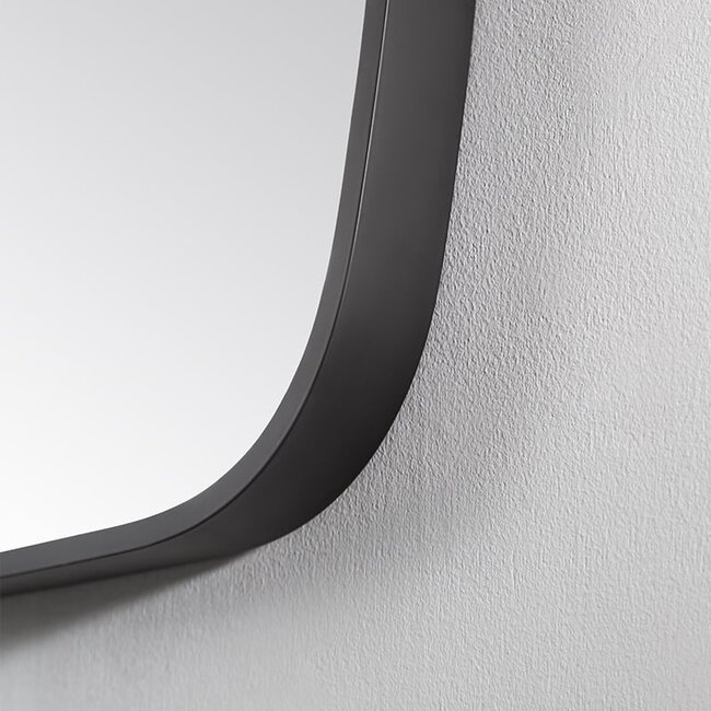 Spiegel met LED Verlichting (3 Kleuren & Dimbaar) en Verwarming - 120 cm Mat Zwart