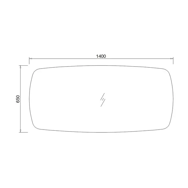Spiegel met LED Verlichting (3 Kleuren & Dimbaar) en Verwarming - 140 cm Mat Zwart