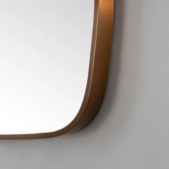 Spiegel met LED Verlichting (3 Kleuren & Dimbaar) en Verwarming - 120 cm Brons