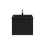 Design Collection Paris badkamermeubel 60 cm mat zwart met mat zwarte wastafel