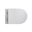 Hangtoilet met ribbel 36,5x52x34,6cm inc zitting met softclose - Glans Wit