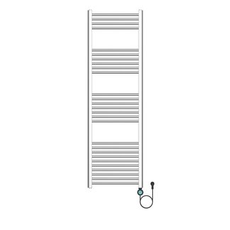 Elektrische Handdoekdroger - Smart Wifi - aansluiting rechts - 700w- 1600x500mm - Geborsteld RVS