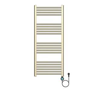 Elektrische Handdoekdroger - Smart Wifi - aansluiting rechts - 700w- 1200x500mm - Geborsteld Goud