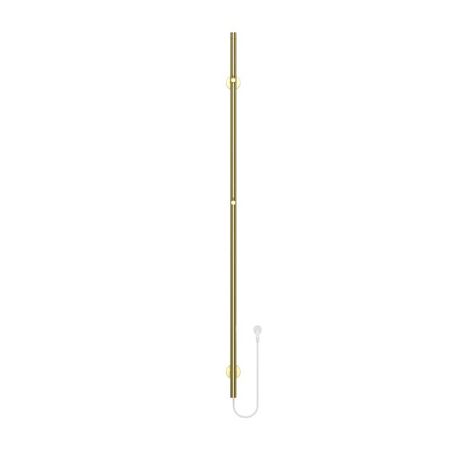 Elektrische staafhanddoekdroger - Enkel- met digitale programmeerbare thermostaat - 60w Ø2,5CM - 150x16.3x12.7cm - Geborsteld Goud