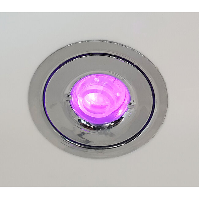 Vrijstaand whirlpool ligbad 170x80 cm acryl glans wit met waste chroom