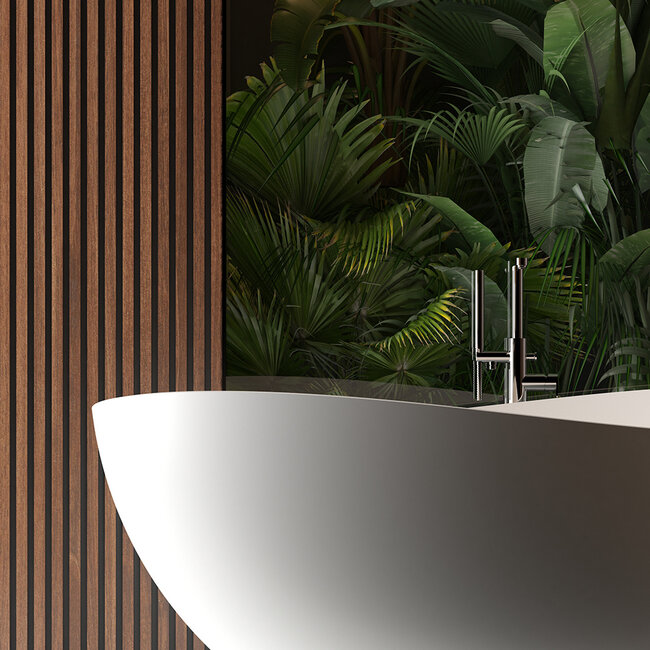 Vrijstaand Ligbad 160x95 cm – Solid Surface Ovaal Mat Wit