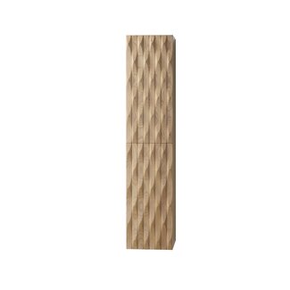 Aloni Magnolia kolomkast 160 cm licht eiken met 3D-reliëf en softclose deuren