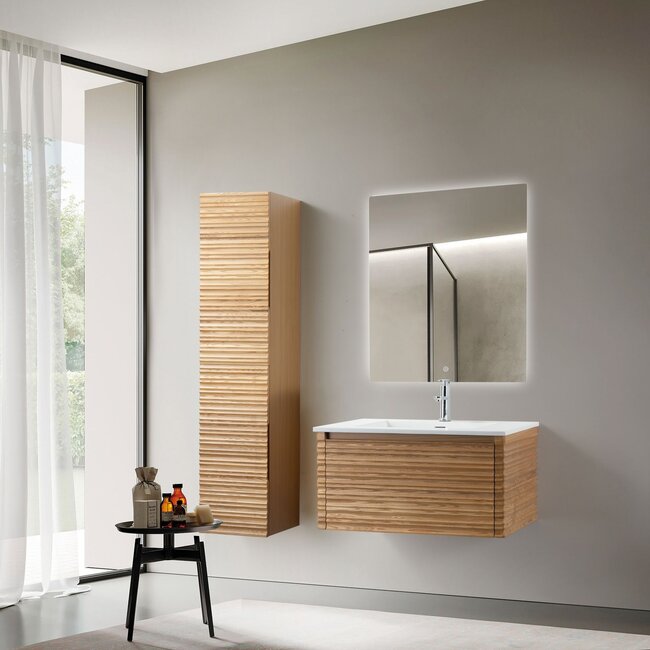 Aloni Kamellia kolomkast 160 cm walnoot met softclose deuren