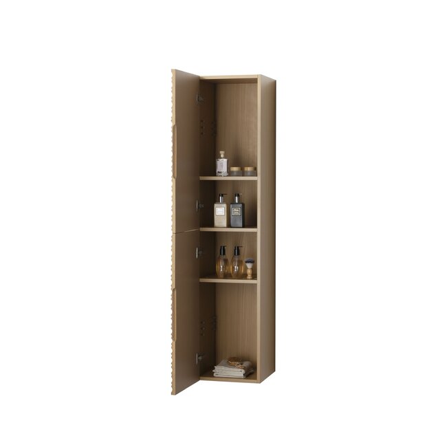 Aloni Kamellia kolomkast 160 cm walnoot met softclose deuren