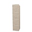 Aloni Kolomkast 160 cm licht hout met horizontaal reliëf