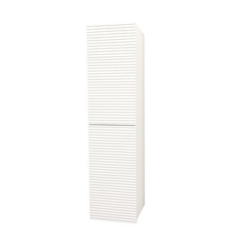 Aloni Kolomkast 160 cm mat wit met horizontaal reliëf