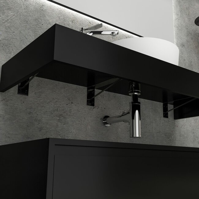 Lina Onderkast Mat Zwart - 120cm