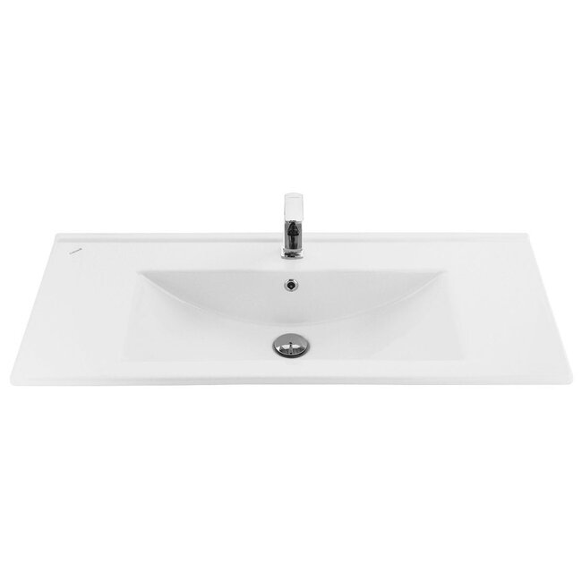 Aloni Sally badkamermeubel 100 cm garda met witte wastafel