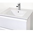 Aloni Sally badkamermeubel 80 cm mat wit met witte wastafel