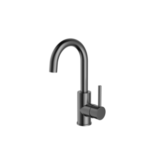 Ensy Wastafelmengkraan Eenhendel met Draaibare Uitloop - Gunmetal