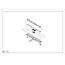 Douchegoot 70 cm met flens en tegelrooster gunmetal PVD