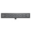 Aloni Complete douchegoot 60 cm gunmetal grijs