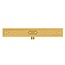 Aloni Complete douchegoot 100 cm geborsteld goud