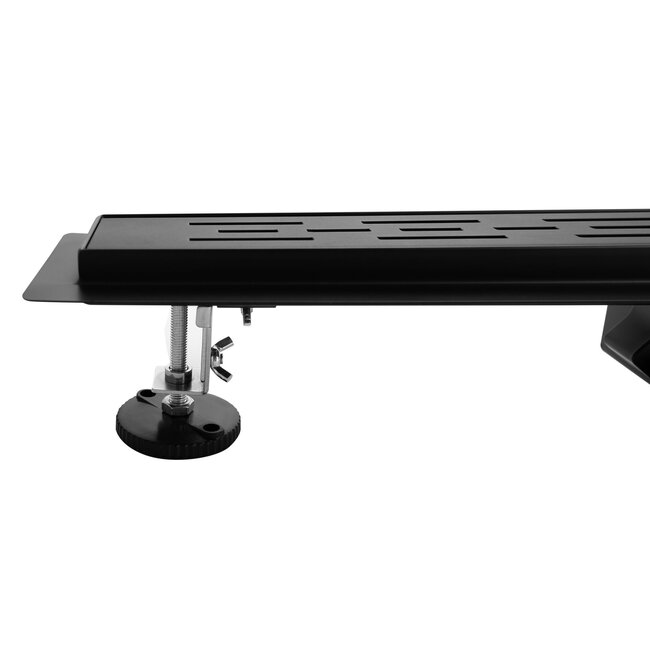 Aloni Complete douchegoot 80 cm RVS zwart