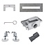 Aloni Complete douchegoot 80 cm RVS zwart