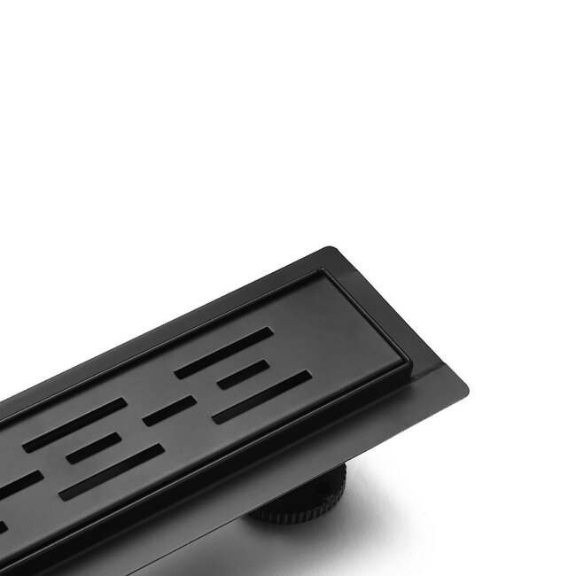 RVS Douchegoot Compleet 100cm Zwart