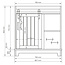 Differnz Country Side badkamermeubel 80 cm wit met glanswitte wastafel