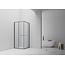 Douchecabine Inslide 90 x 90 cm met inwaarts openende schuifdeur, helder glas met gunmetal profiel