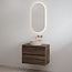 Best Design Lavita badkamermeubel 100 cm espresso brown met meubelblad voor waskom