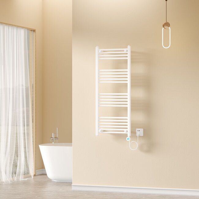Elektrische Handdoek Radiator Smart WiFi - 700W - 1200x500 mm - Glanzend Wit
