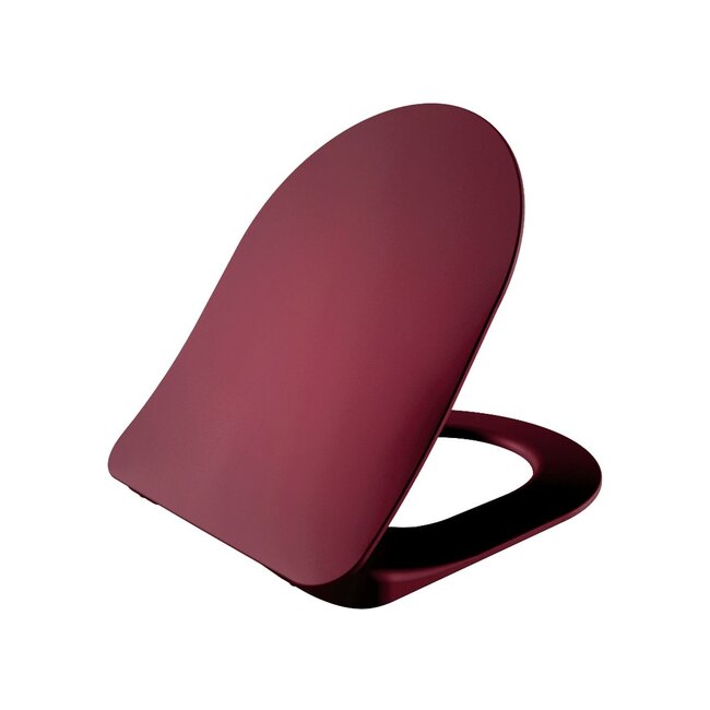Randloos Hangtoilet met Toiletzitting – Mat Berry – Soft-Close & Quick-Release
