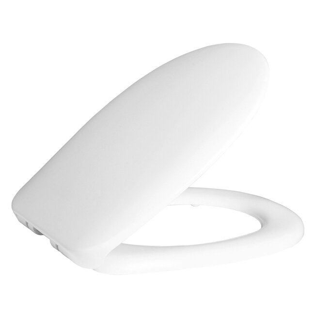 Hangtoilet met Toiletzitting – Wit – Soft-Close & Inox Scharnieren
