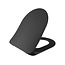 Randloos Hangtoilet met Verborgen Bevestiging en Toiletzitting – Mat Antraciet – Soft-Close & Quick-Release