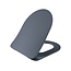 Randloos Hangtoilet met Verborgen Bevestiging en Toiletzitting – Mat Basalt – Soft-Close & Quick-Release