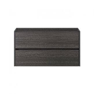 Fabriecio Liverpool badkamermeubel 80 cm grijs met witte wastafel en kraangat