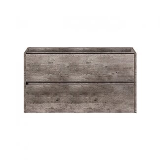 Fabriecio Liverpool badkamermeubel 80 cm steen met witte wastafel en kraangat