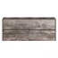Fabriecio Liverpool badkamermeubel 120 cm steen met witte wastafel en kraangat
