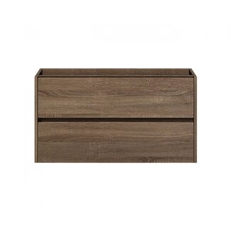 Fabriecio Liverpool badkamermeubel 80 cm hout met witte wastafel zonder kraangat