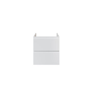 Aloni Sally XL badkamermeubel 60 cm mat wit met witte wastafel