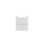 Aloni Sally XL badkamermeubel 60 cm mat wit met witte wastafel