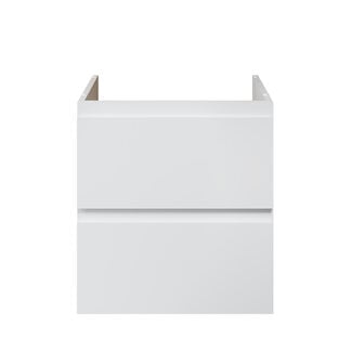 Aloni Sally XL badkamermeubel 60 cm hoogglans wit met witte wastafel