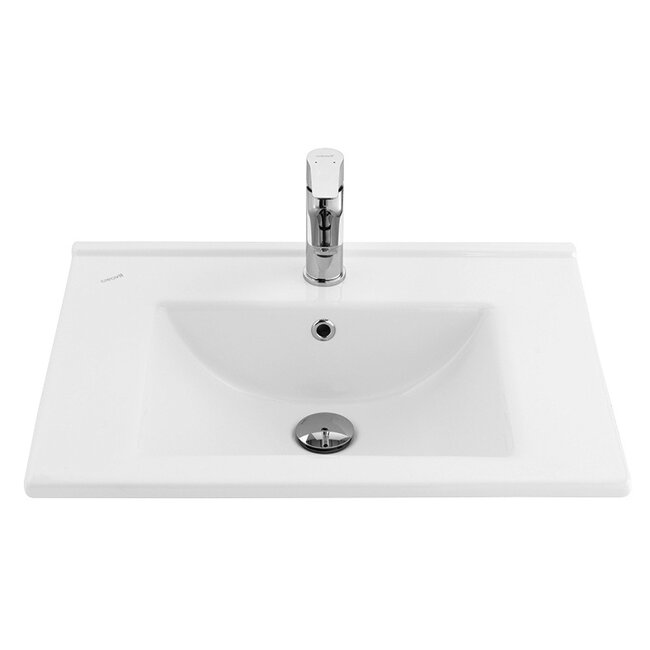 Aloni Sally XL badkamermeubel 60 cm safir met witte wastafel