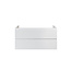 Aloni Sally XL badkamermeubel 120 cm mat wit met dubbele witte wastafel